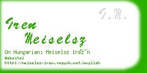 iren meiselsz business card